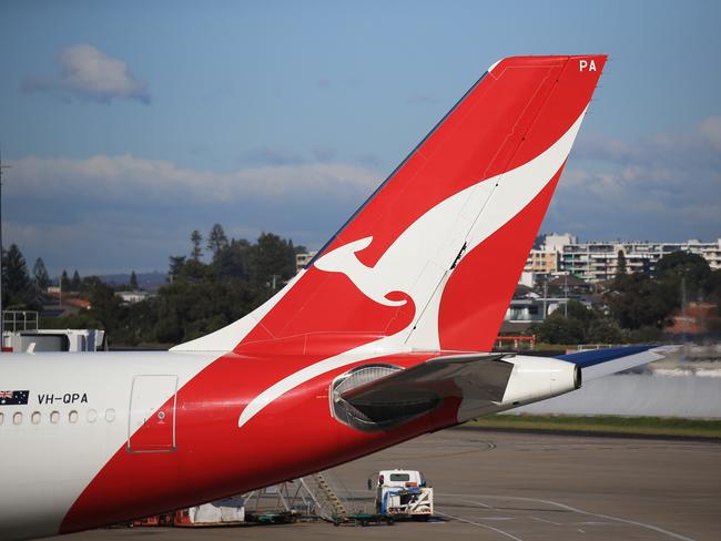 SYDNEY, AUSTRALIA - NewsWire Photos AUGUST 03, 2021 - A Qantas plane on the tarmac at Sydney Airport.Picture: NCA NewsWire / Christian Gilles