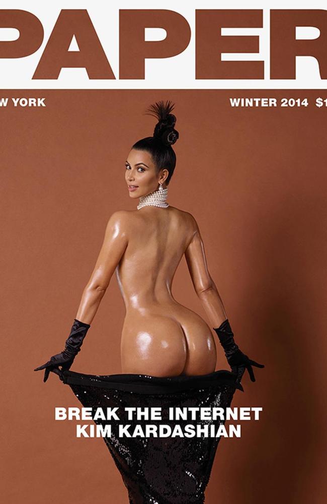 Kim on the cover of Paper Magazine.