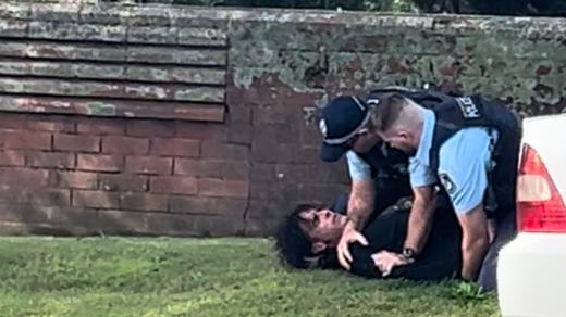 Brendon James Brooks was arrested by police on George St at Morpeth and later charged over possessing child abuse material and a child-like sex doll. Picture: Supplied.