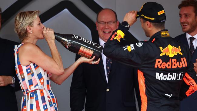 Ricciardo soaks in the moment.