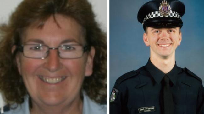 Leading Senior Constable Lynette Taylor and Constable Joshua Prestney.