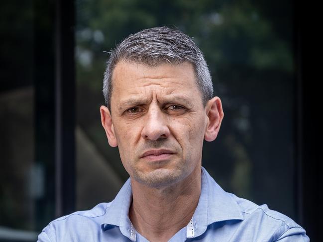 Police Association of Victoria secretary Wayne Gatt prepares for industrial action. Picture: Jake Nowakowski