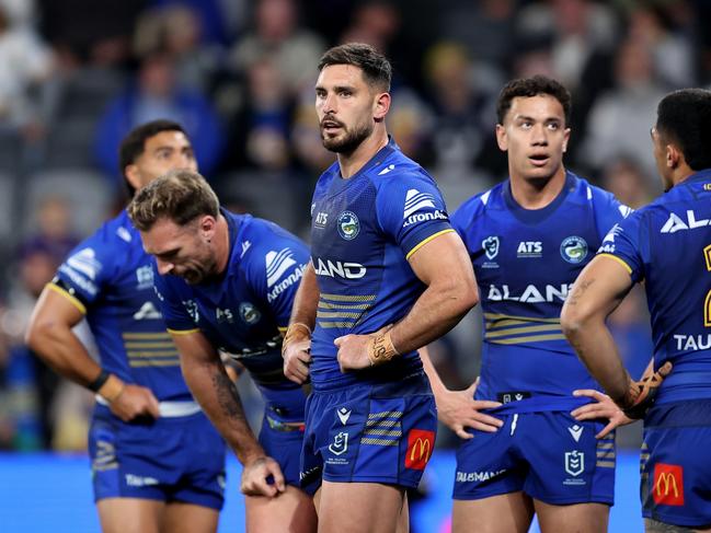 Parramatta are now locked in a battle to avoid the wooden spoon after yet another poor performance. Picture: Getty Images