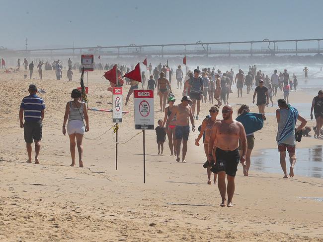 Large crowds of people out and about on the Gold Coast over the weekend. Picture: Glenn Hampson