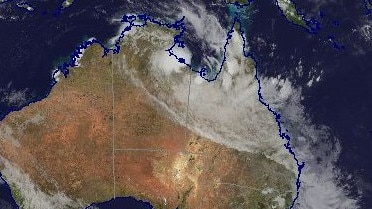 Ex-Tropical Cyclone Lincoln crossed the northern Australian coast on Friday evening. Picture: BOM