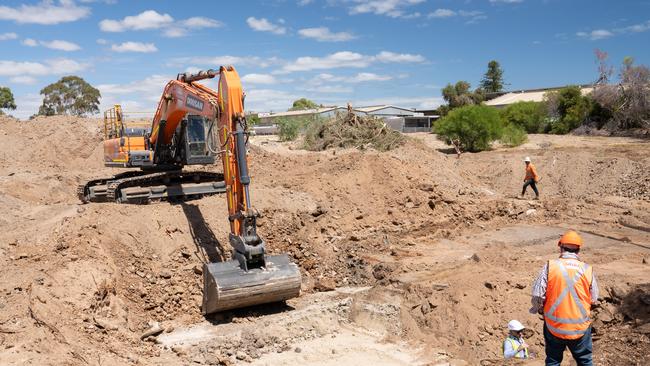 The excavation has been likened to ‘finding a needle in a haystack’. Picture: NewsWire / Tim Joy