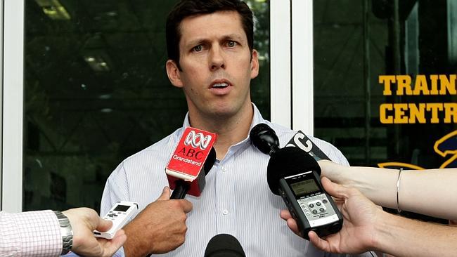 Andrew Fagan addresses the media. File photo