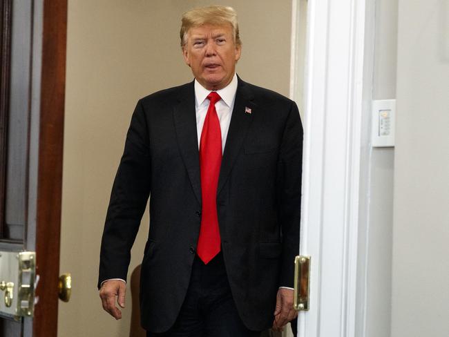 President Donald Trump rarely starts his day dressed and in the office, preferring to tweet from bed. Picture: Evan Vucci/AAP