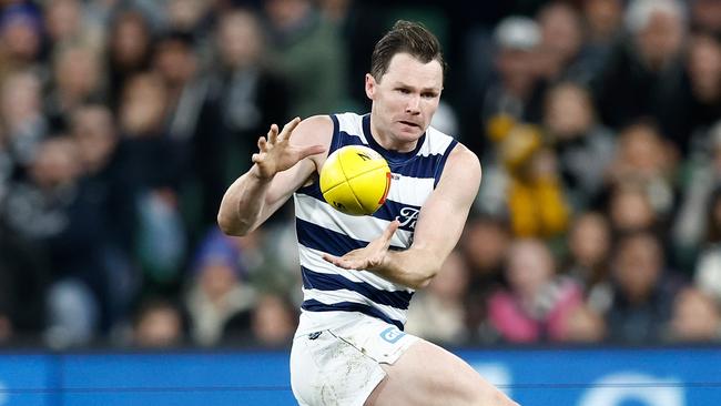 Patrick Dangerfield looms as Geelong’s game-breaker, according to Mick McGuane. Picture: Michael Willson/AFL Photos