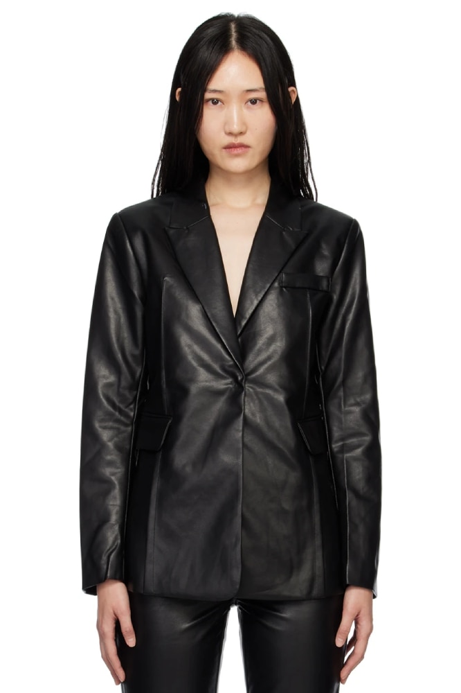 Theory bristol leather clearance blazer