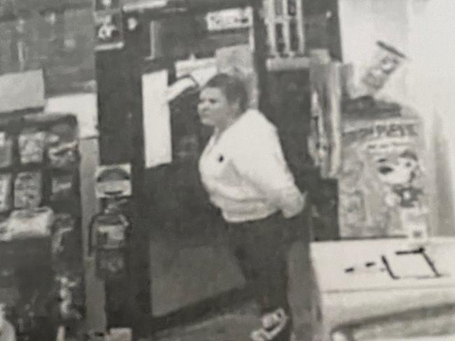 Tellara Stockham, 28, of Doonside, was captured on CCTV in the Metro service station. Picture: supplied