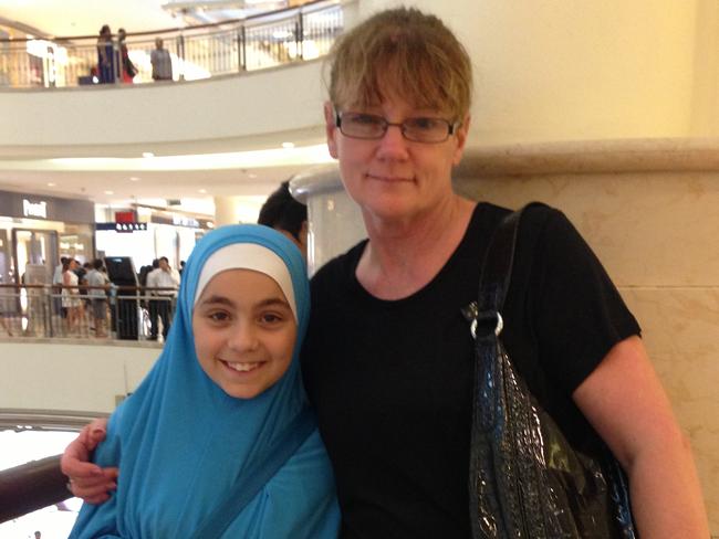 Karen Nettleton with her grandaughter Zaynab. Picture: Supplied