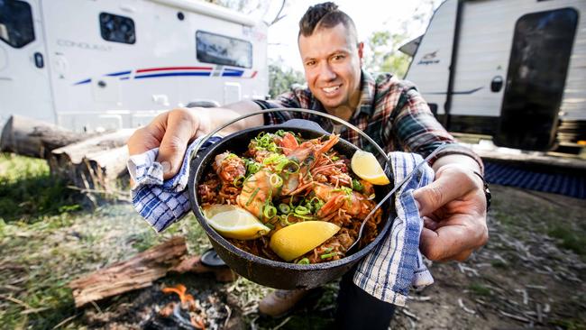 Campfire food doesn’t have to be basic. Picture: Nicole Cleary