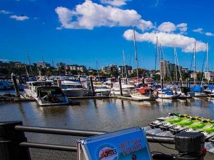 An aerial view of Dockside marina, where 300 jobs are at risk after 22 commercial operators were told to leave by March 4.