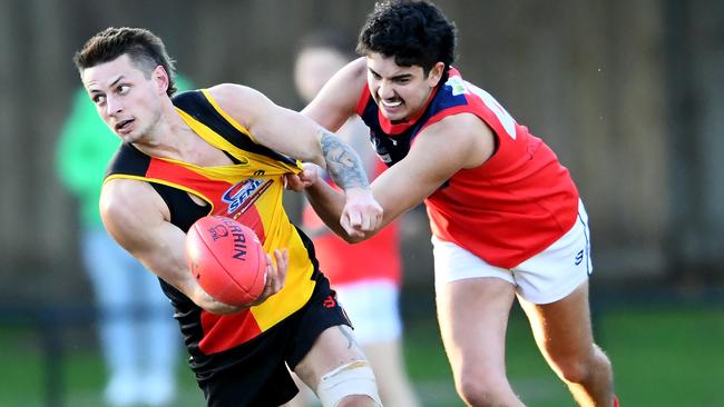 SFNL: Action from the clash between Cheltenham and Chelsea Heights. Picture: Josh Chadwick