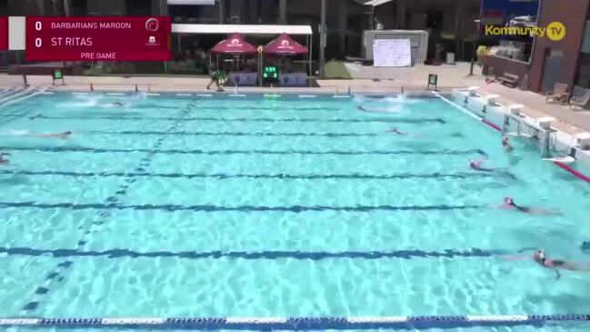 Replay: Barbarians Maroon v St Rita's College (Opens 9th Play-Off) -  Water Polo Queensland All Schools Championships