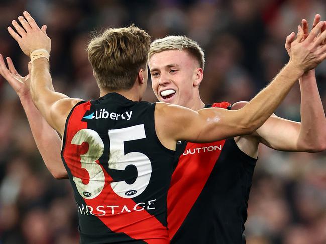 Young Bomber Nate Caddy made his mark on Friday night. Picture: Quinn Rooney/Getty Images
