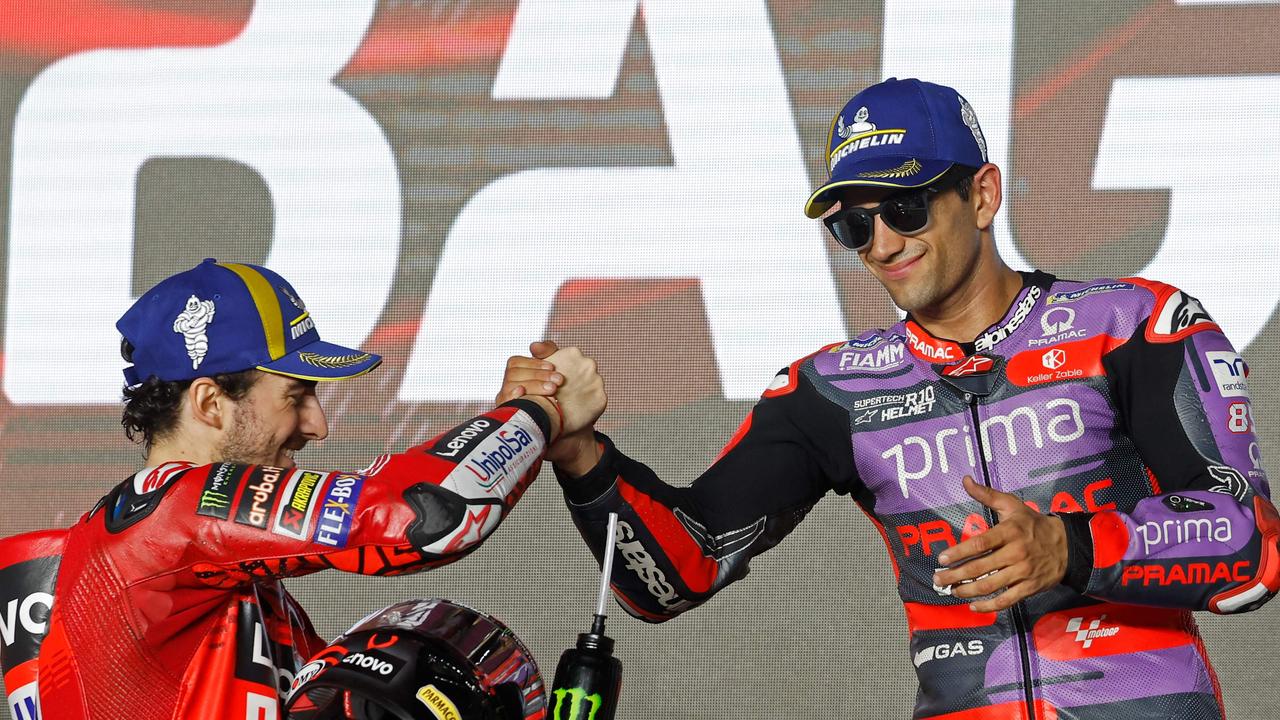 For a second straight year, it’s a Martin vs. Bagnaia title fight; this time, the Spaniard holds the upper hand. (Photo by KARIM JAAFAR / AFP)