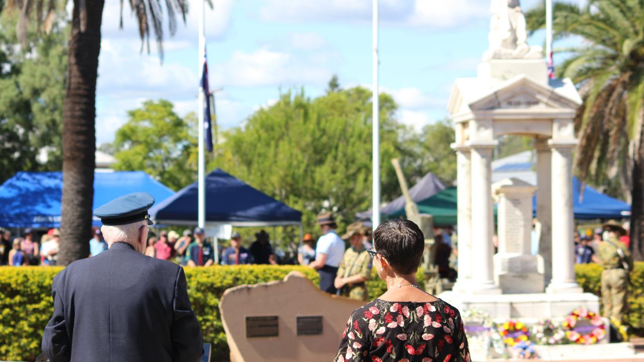 IN THE PAST: Anzac Day march and service for 2018 in Gatton was attended by hundreds. The march made its way through town before arriving at Littleton Park. (Photo: Dominic Elsome)