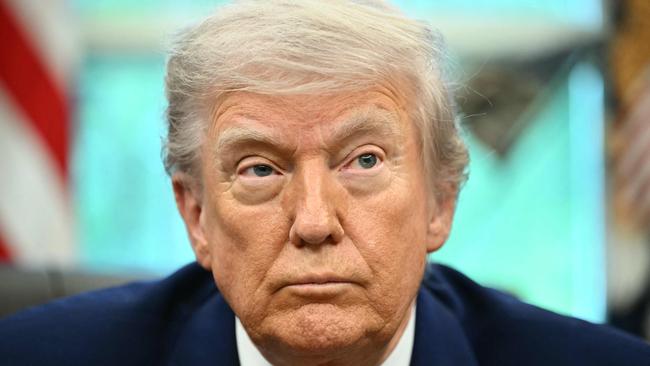 Mr Trump said the call with Mr Putin lasted around one hour and 15 minutes. Picture: Mandel Ngan/AFP