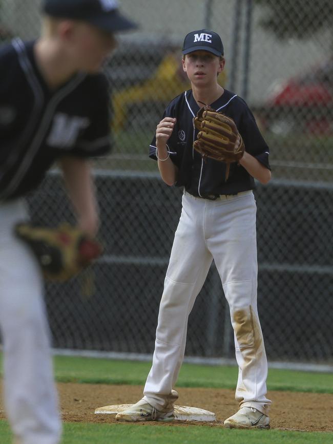 Met East V Met North in the 12-14 years QLD School Sport Baseball Championships. Picture:Glenn Campbell