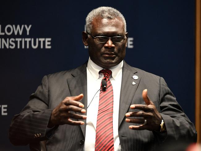 Solomon Islands Prime Minister Manasseh Sogavare. Picture: AFP