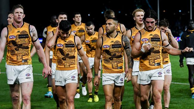 Hawthorn coach Sam Mitchell says his side will learn from bottling a 41-point lead during the second half against Port Adelaide. Picture: Mark Brake / Getty Images