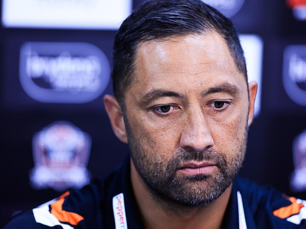 No luck for Benji Marshall over his former mentor Wayne Bennett. Picture: Jenny Evans/Getty Images