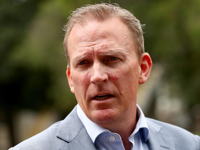 MELBOURNE, AUSTRALIA - MARCH 13: Cricket Australia CEO Kevin Roberts speaks to the media during a Cricket Australia press conference at Cricket Australia HQ on March 13, 2020 in Melbourne, Australia. (Photo by Kelly Defina/Getty Images)