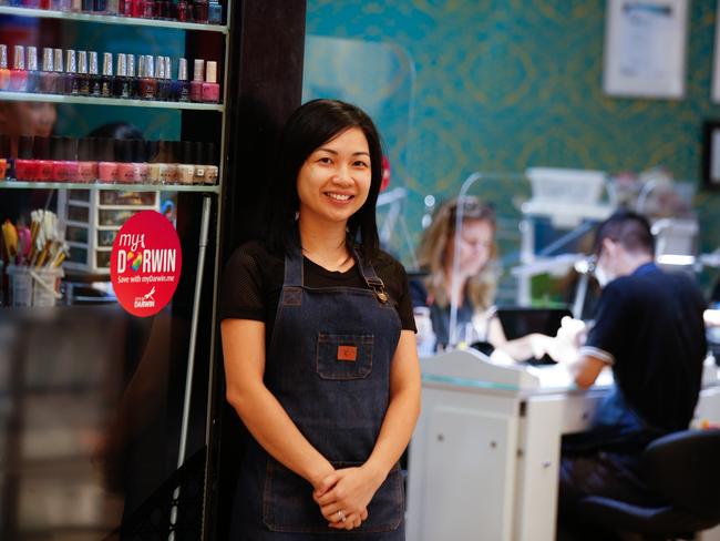 Nguyet Vu said the MyDarwin voucher scheme helped bring customers back through her door. Picture GLENN CAMPBELL