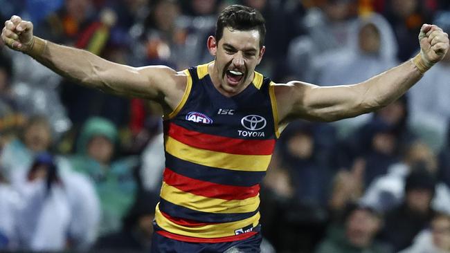 Taylor Walker’s Crows are the team to beat for the premiership. Picture: Sarah Reed