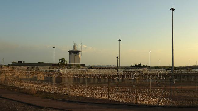 Razor wire around Don Dale Youth Detention Centre is an ode to the facility former life as a maximum security prison. Picture: (A)manda Parkinson