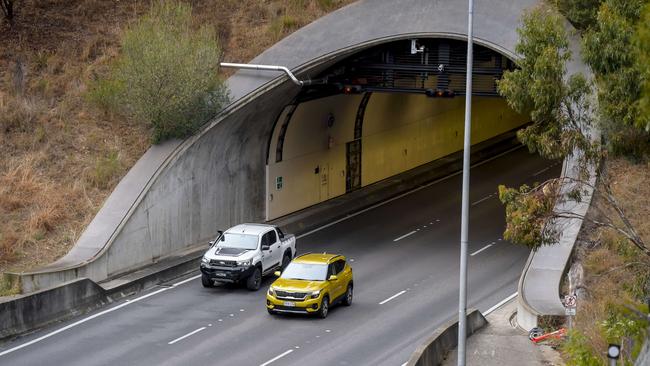 ADELAIDE, AUSTRALIA - NewsWire Photos MAY 20 2024: The Heysen Tunnels South Eastern Freeway projects. Picture: NewsWire / Roy VanDerVegt