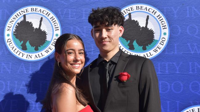 Students at the Sunshine Beach State High School formal 2024.