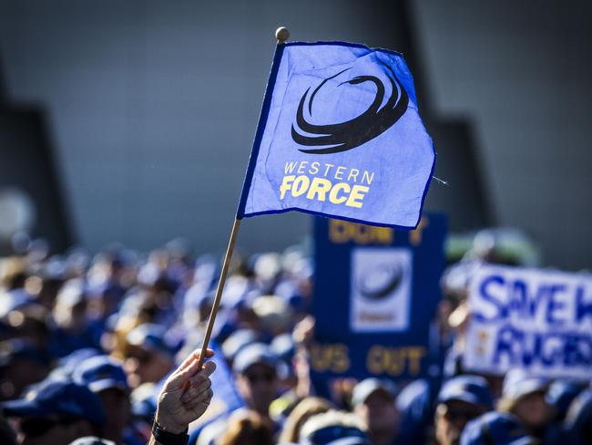 Force supporters during a rally at the Force HQ.