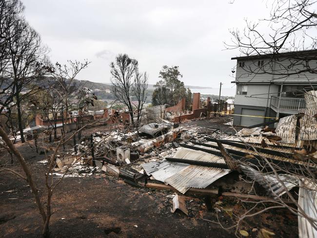 Some streets remain closed due to fears about asbestos and unsecured buildings. Picture: Gary Ramage