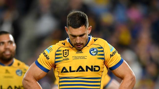 NRL -Grand Final Penrith Panthers vs Parramatta Eels at Accor Stadium, Ryan Matterson, Dejection. Picture: NRL Photos/Gregg Porteous