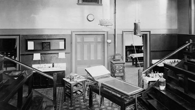 The operating theatre at the RAH, circa 1895. Picture: State Library of South Australia B 23506/3