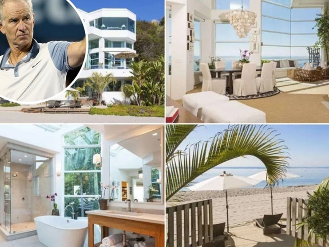 Tennis legend John McEnroe sells luxury Malibu mansion. Picture: MLS/Realtor.com