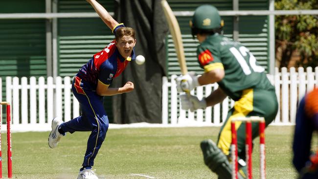 Angus Parsons recently claimed a hat-trick for Mosman in first grade. Picture John Appleyard