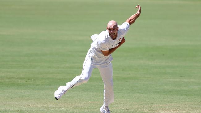 Gabe Bell has lead Tasmania’s pace attack this season and sits third in the competition for wickets taken. (Photo by Chris Hyde/Getty Images)