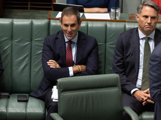 Treasurer Jim Chalmers, left. Picture: Gary Ramage/NCA NewsWire