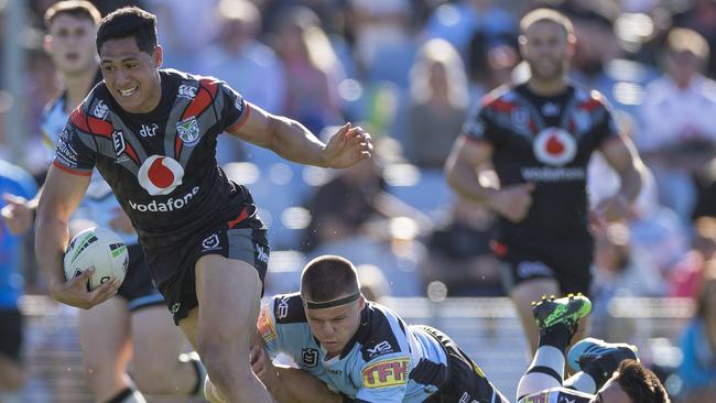 Roger Tuivasa-Sheck was once again a shining light for the Warriors. Picture: Craig Golding