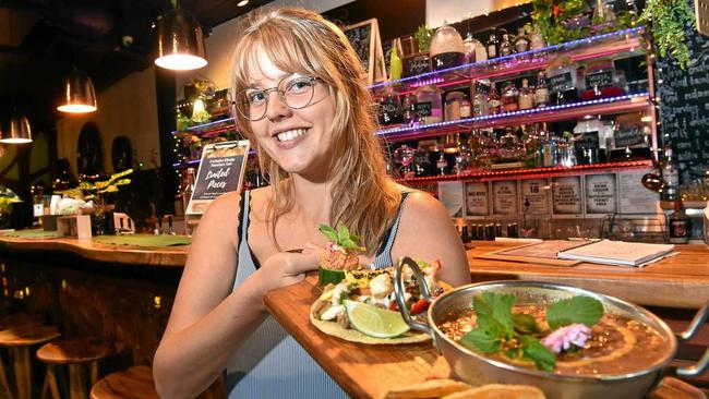 DELICIOUS: Sarah Foote, from Elixiba, with some of the tasty food.. Picture: Warren Lynam