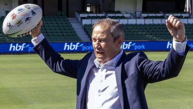 WA Premier Roger Cook at the Perth Bears announcement on May 8. Picture: Getty Images