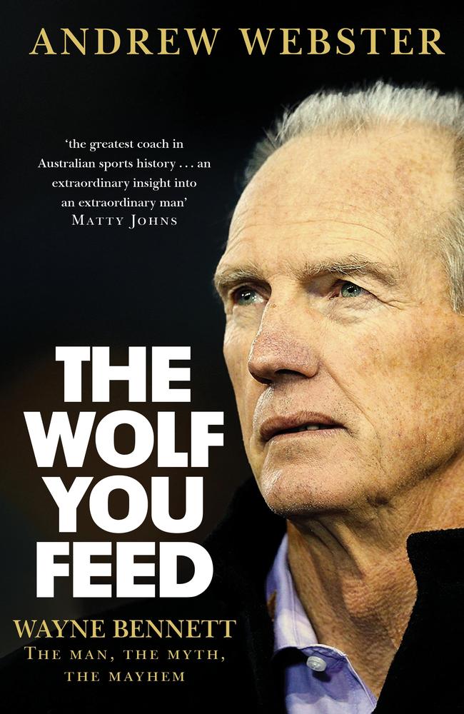 Andrew Webster's new book on supercoach Wayne Bennett.