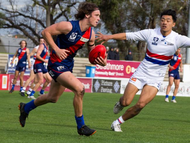 Ball-hogging Coburg midfielder Marcus Lentini.