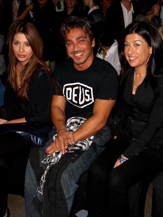 Ibrahim front row at the Ksubi collection show. Picture: Getty Images