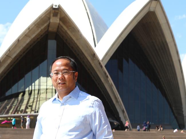 Huang Xiangmo at the Sydney Opera House.