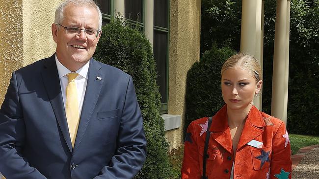 Heaven help Scott Morrison if he’d treated Grace Tame as she did him. Picture: Gary Ramage. Picture: Gary Ramage